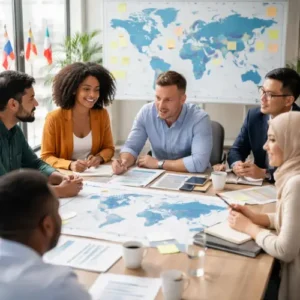 challenges teams face across multiple host countries, global team management, multinational team challenges, cross-cultural collaboration problems