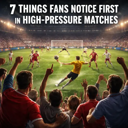 what fans notice most during high-pressure matches